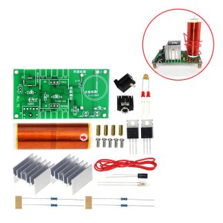 Mini caixa de som estéreo de plasma, kit diy com bobina de música tesla